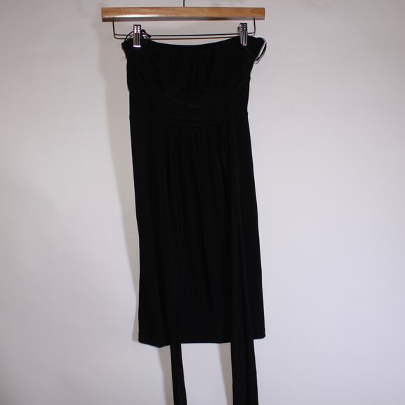 Y2K Fashion Magazine Black Strapless Mini Dress With A Back Tie Size S - Picture 1 of 4